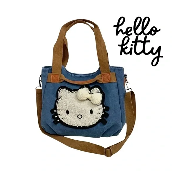 NEW Hello Kitty Blue Tote Bag - Picture 2 of 6